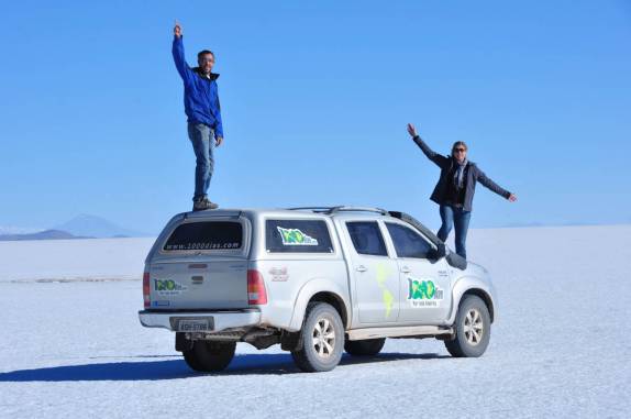 Mildias no Salar de Uyuni, na Bolívia